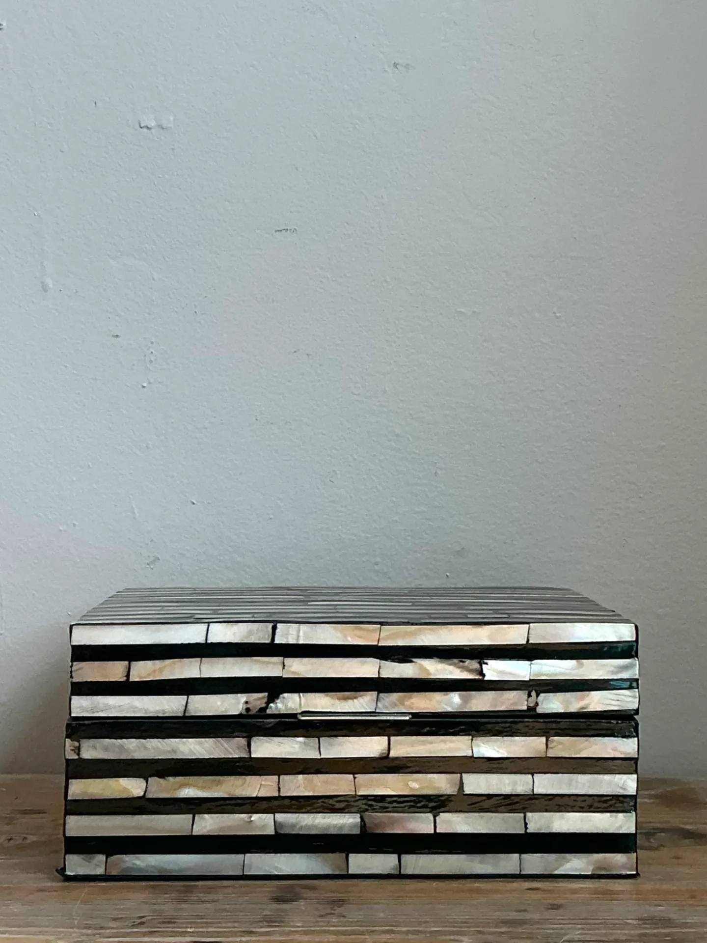 Vintage Striped Inlaid Decorative Box — additional photo 4