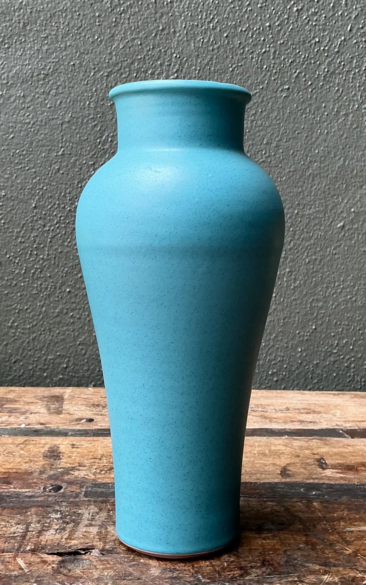 Vintage Studio Pottery Blue Vase — additional photo 2