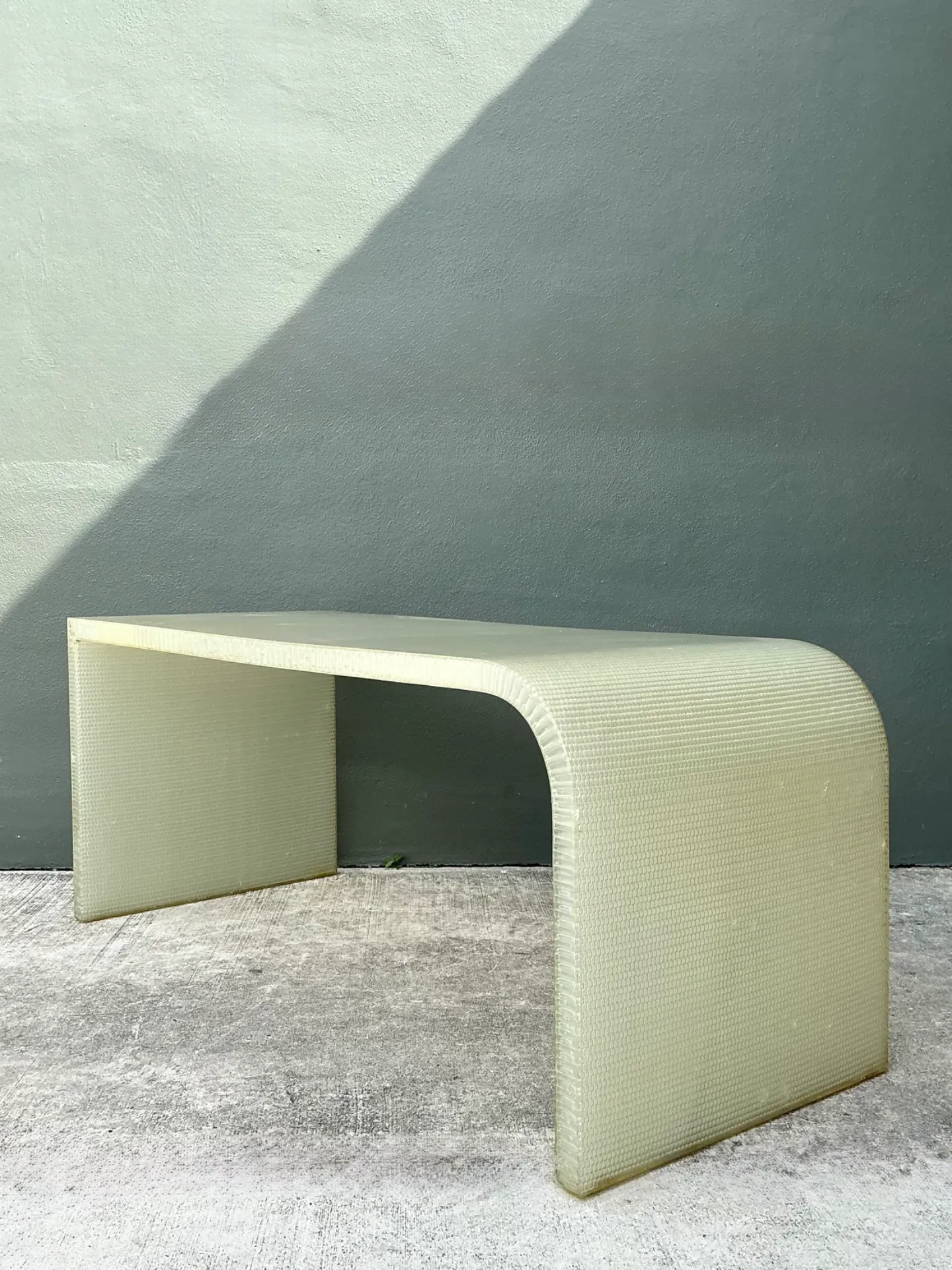 Vintage Cast Polymer Panelite Waterfall Desk After Rem Koolhaas — additional photo 2