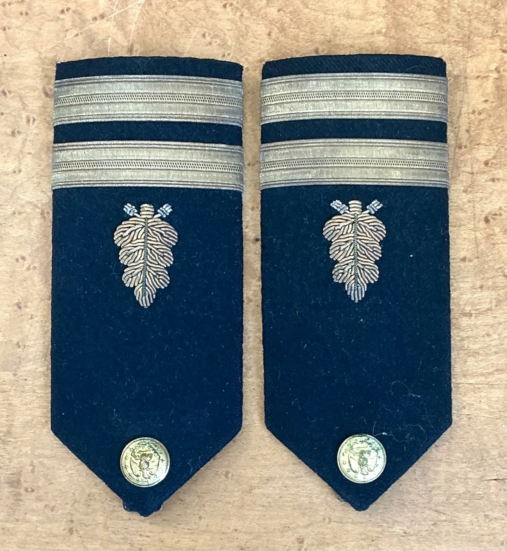 Vintage Navy Epaulettes with Gold Embroidery — additional photo 4