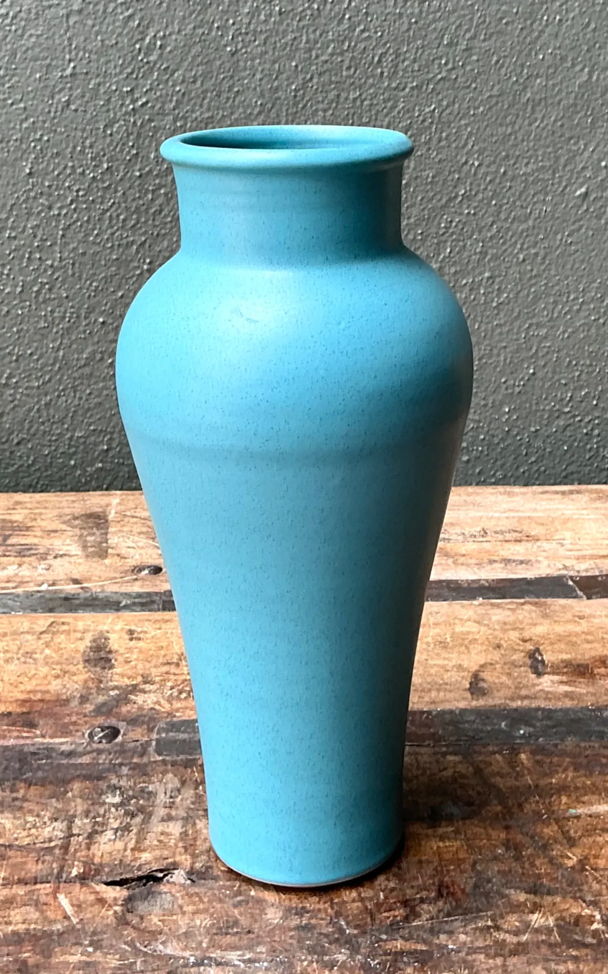 Vintage Studio Pottery Blue Vase — additional photo 4