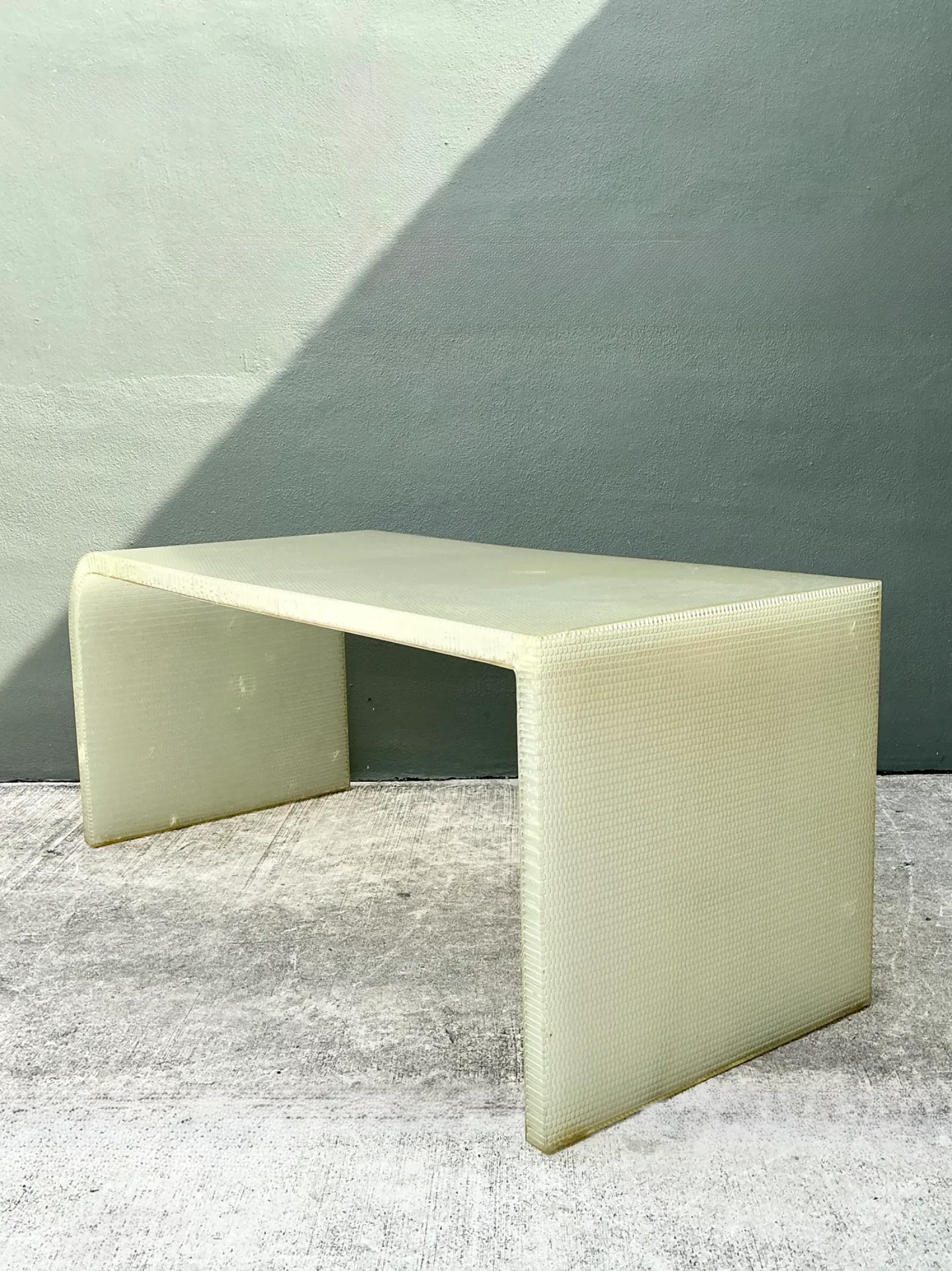 Vintage Cast Polymer Panelite Waterfall Desk After Rem Koolhaas — additional photo 8