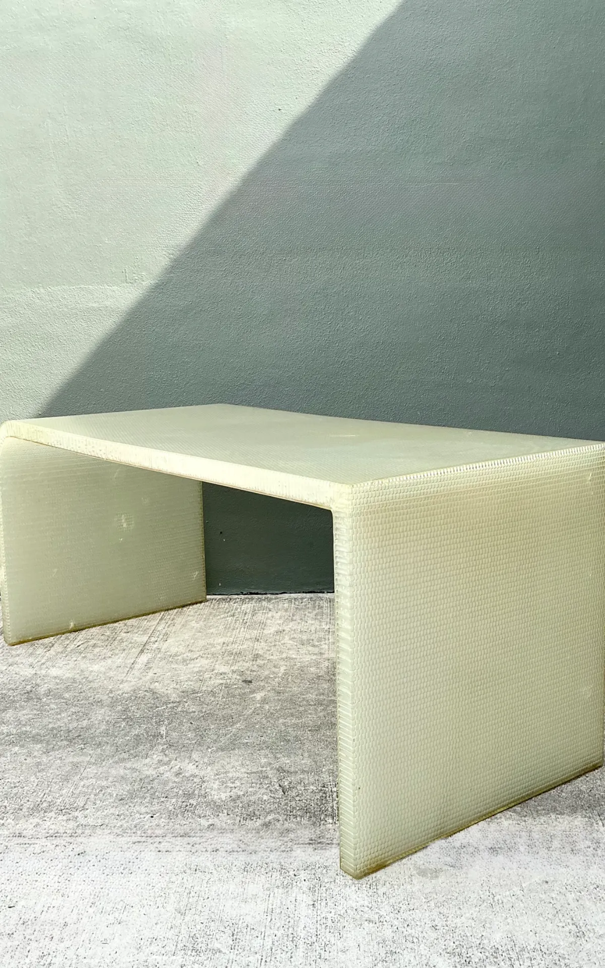 Vintage Cast Polymer Panelite Waterfall Desk After Rem Koolhaas — additional photo 8