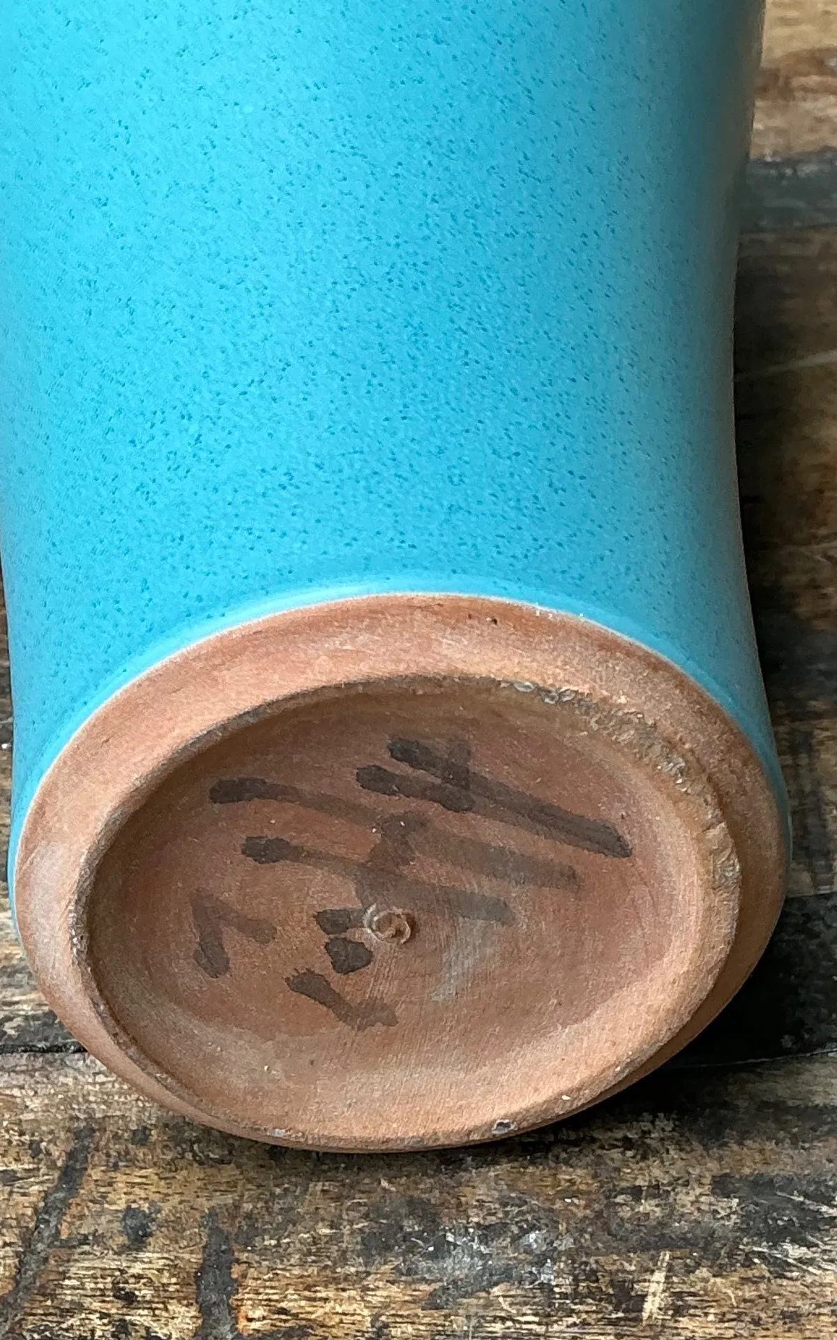 Vintage Studio Pottery Blue Vase