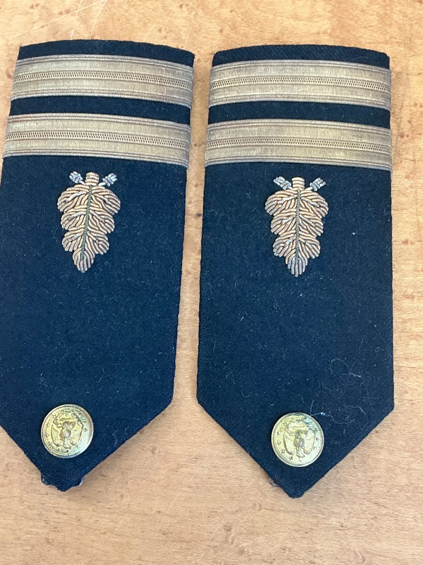 Vintage Navy Epaulettes with Gold Embroidery — additional photo 5