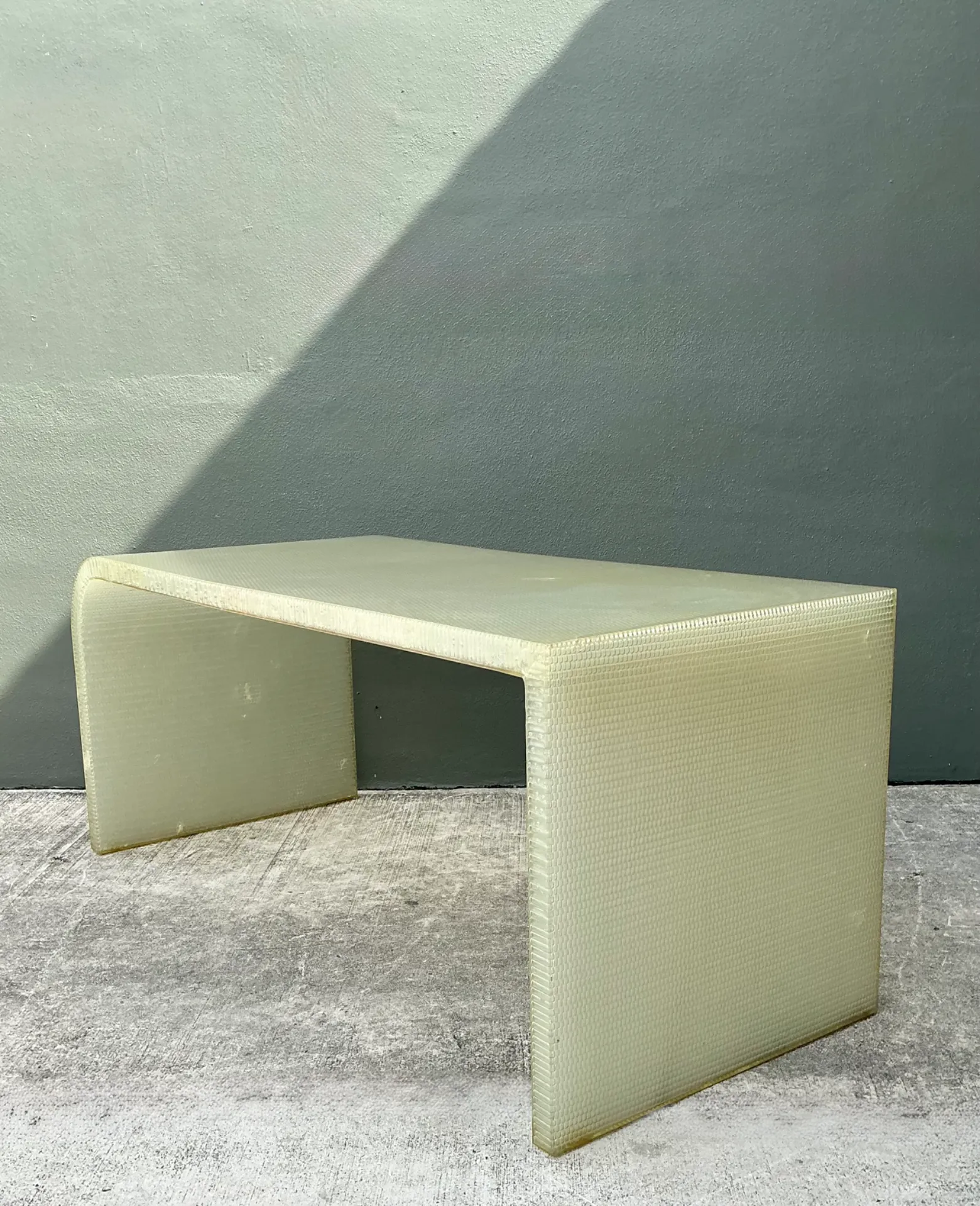 Vintage Cast Polymer Panelite Waterfall Desk After Rem Koolhaas — additional photo 5
