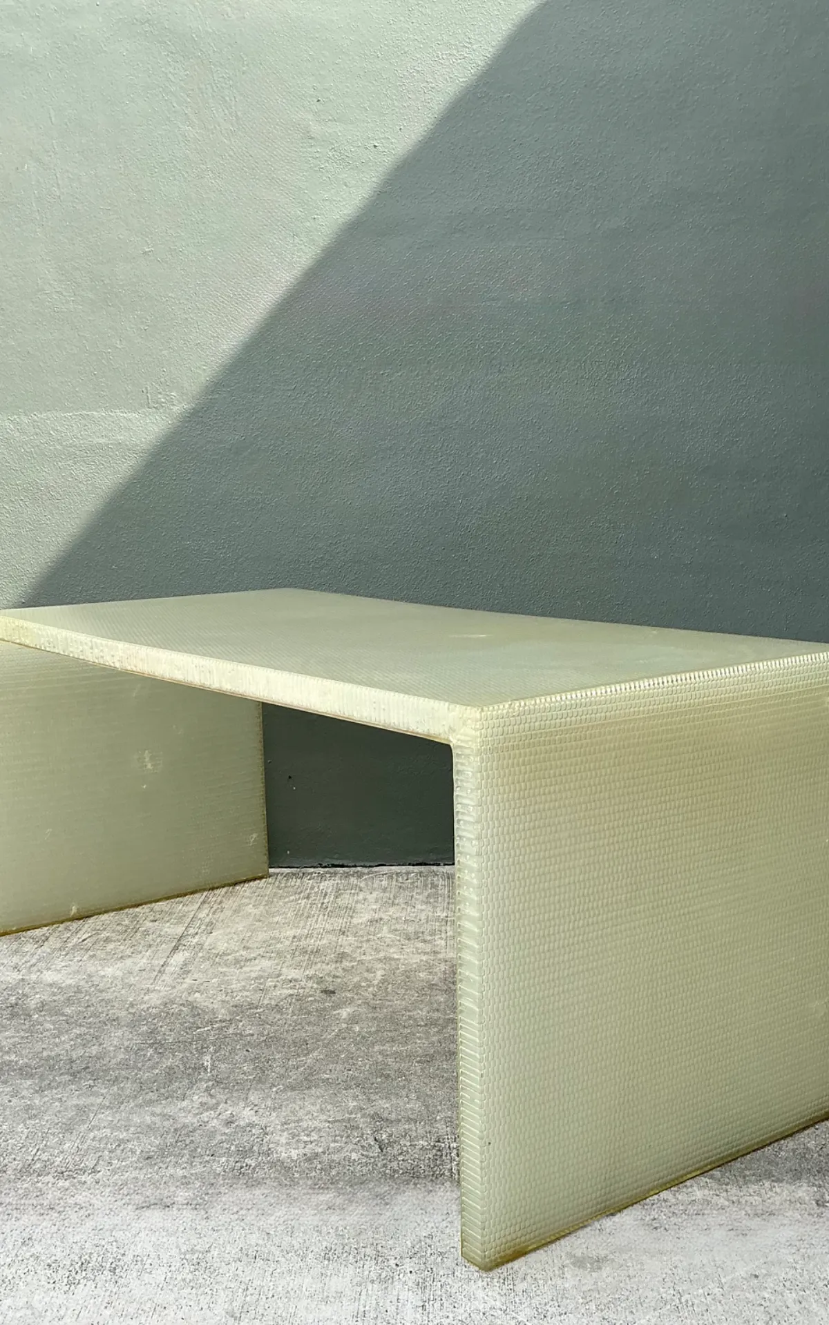Vintage Cast Polymer Panelite Waterfall Desk After Rem Koolhaas — additional photo 5