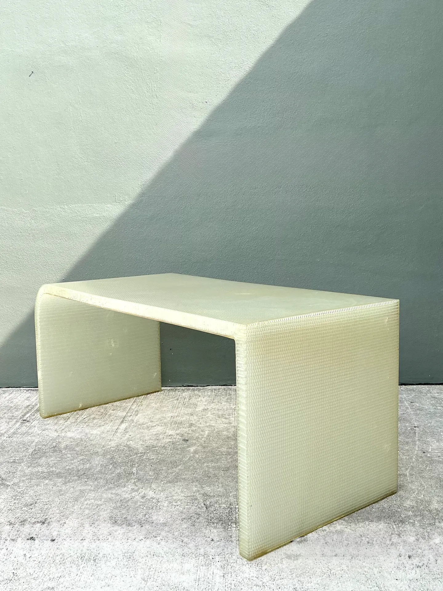 Vintage Cast Polymer Panelite Waterfall Desk After Rem Koolhaas — additional photo 1