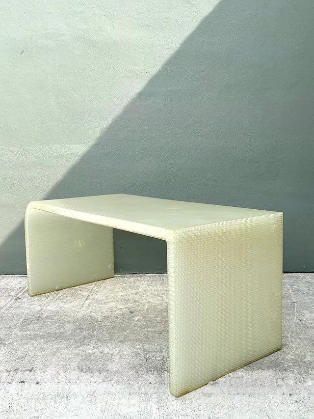 Vintage Cast Polymer Panelite Waterfall Desk After Rem Koolhaas — additional photo 1