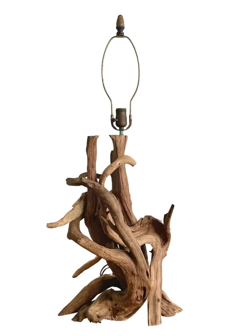 Vintage Boho Driftwood Lamp — additional photo 8