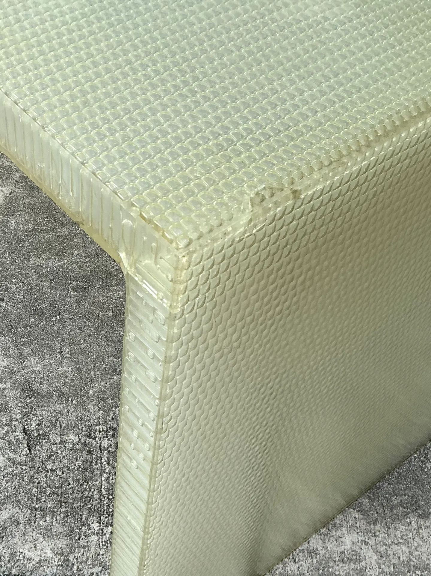 Vintage Cast Polymer Panelite Waterfall Desk After Rem Koolhaas — additional photo 7