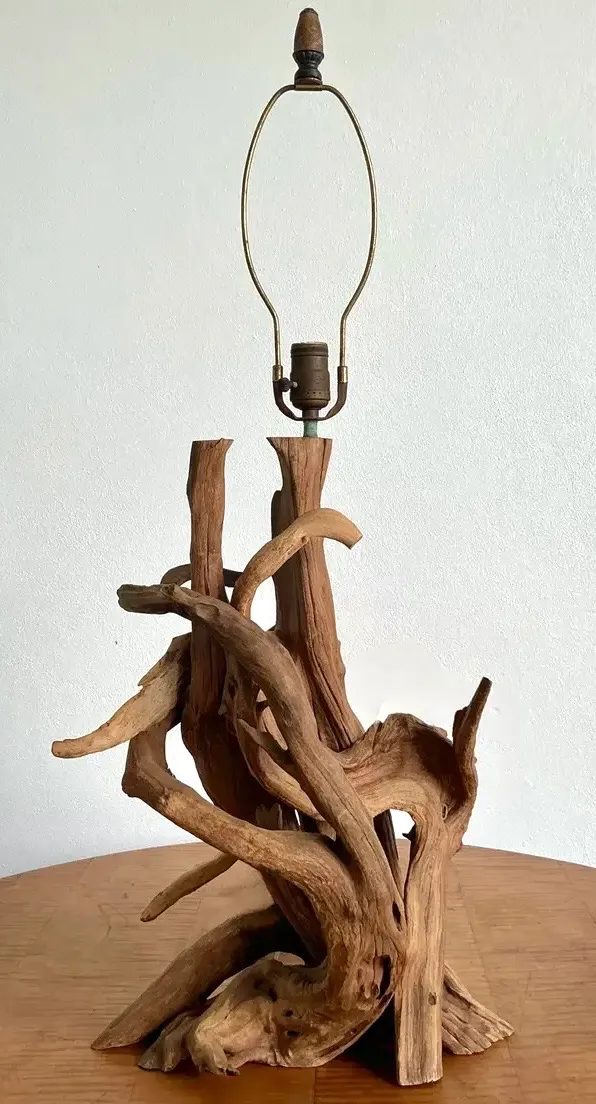 Vintage Boho Driftwood Lamp — additional photo 5