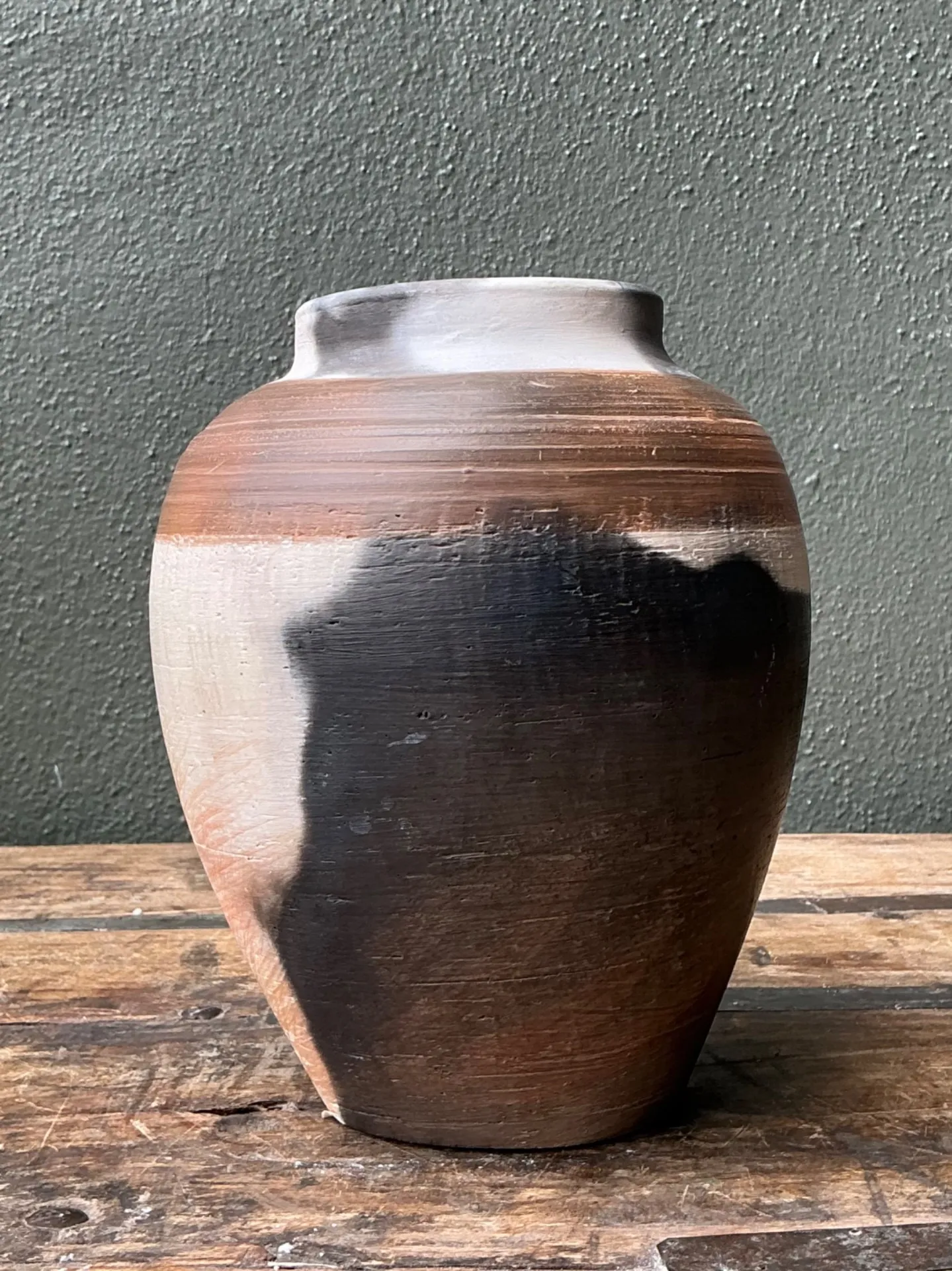 Vintage Studio Pottery Burnished Ceramic Vase — additional photo 8