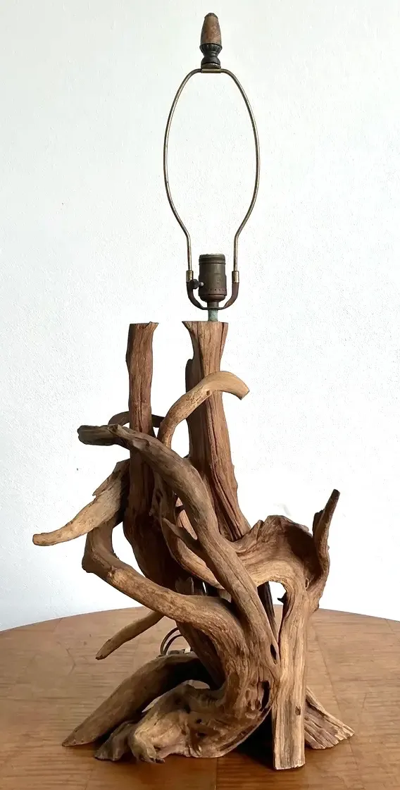 Vintage Boho Driftwood Lamp — additional photo 4