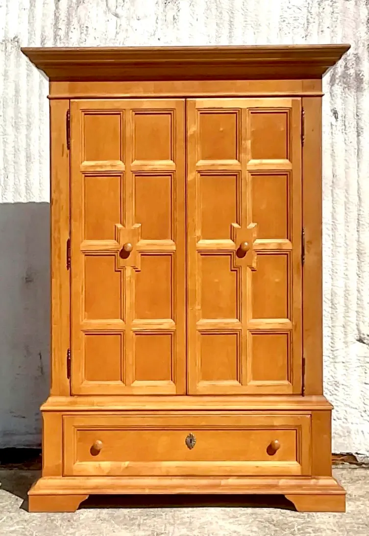 Vintage Drexel Pine Armoire Cabinet — additional photo 7