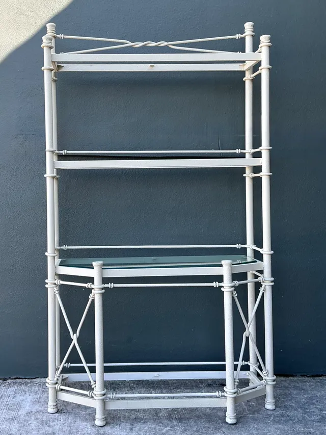 Vintage Painted Metal Display Shelf — additional photo 5
