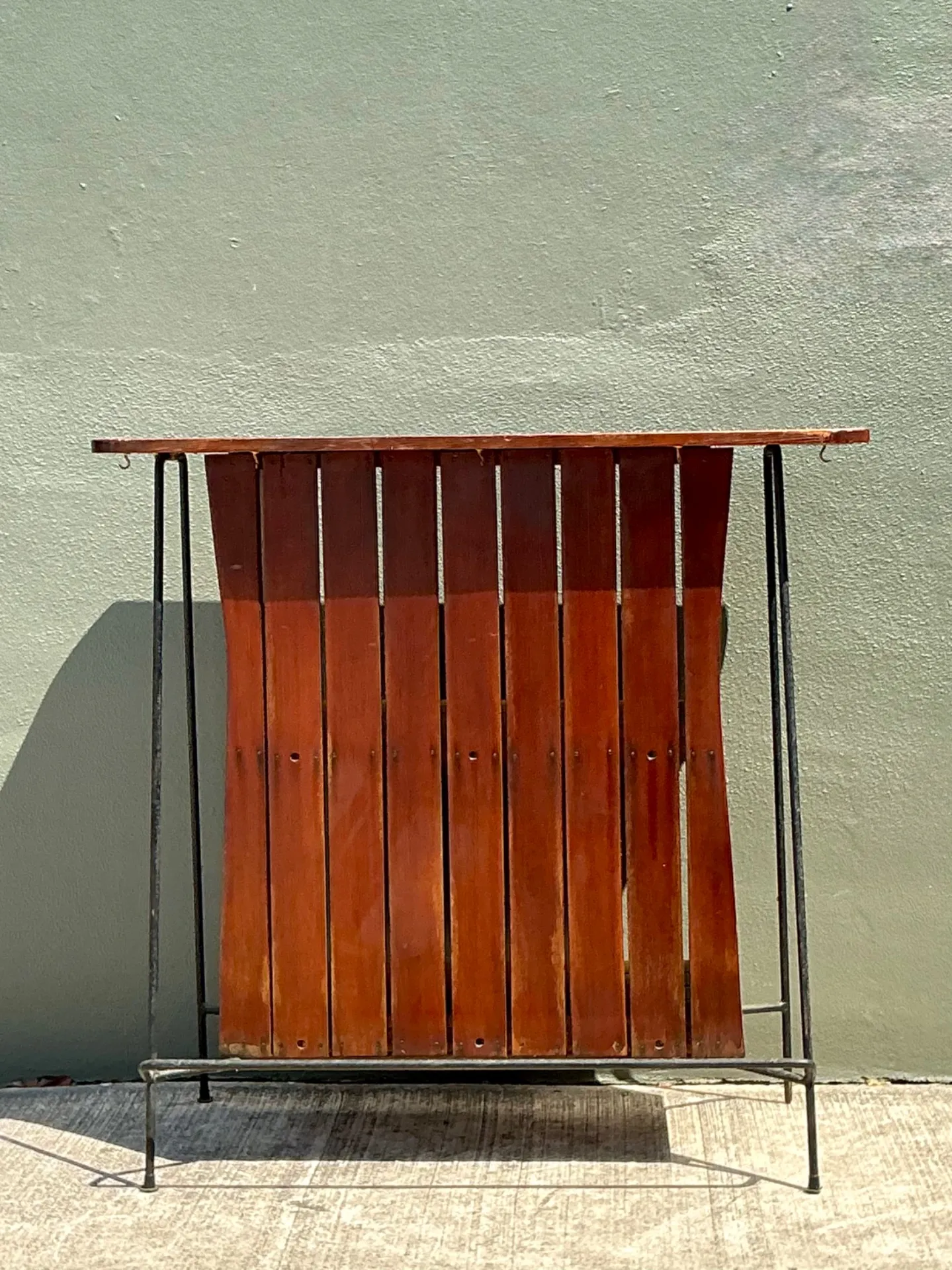 Vintage Mid-Century Modern Wood Bar — additional photo 7