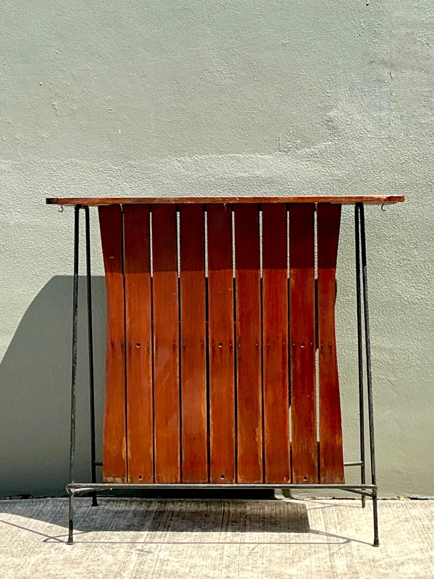 Vintage Mid-Century Modern Wood Bar — additional photo 8