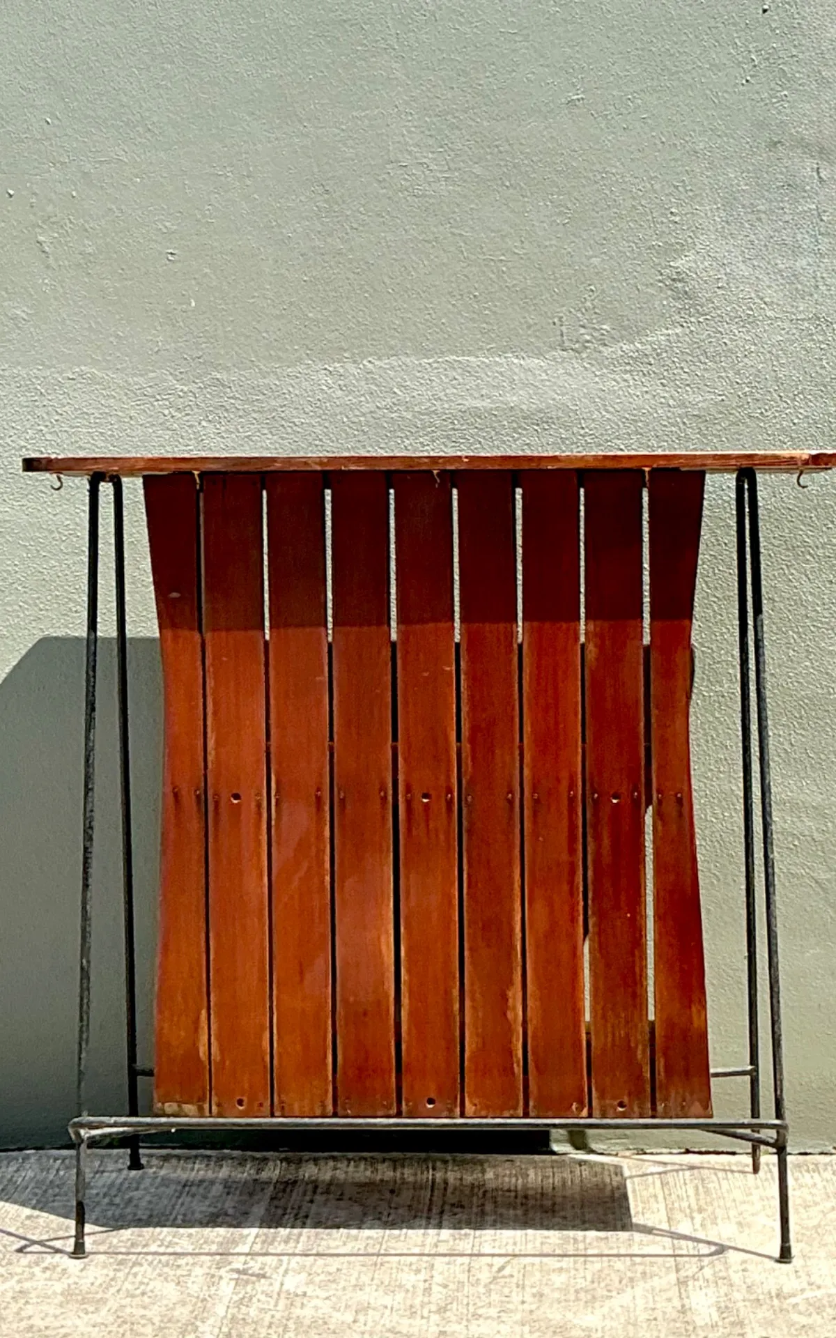 Vintage Mid-Century Modern Wood Bar — additional photo 8