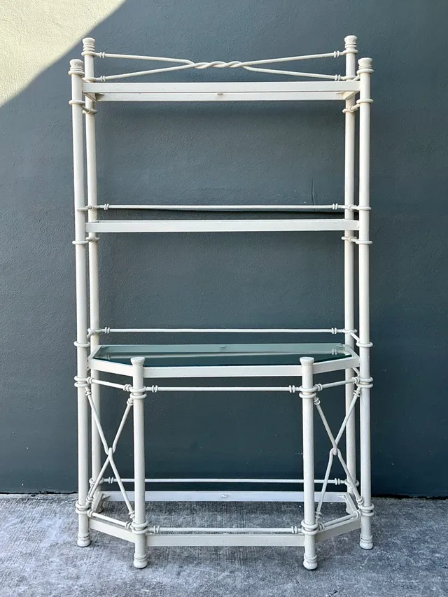 Vintage Painted Metal Display Shelf — additional photo 6
