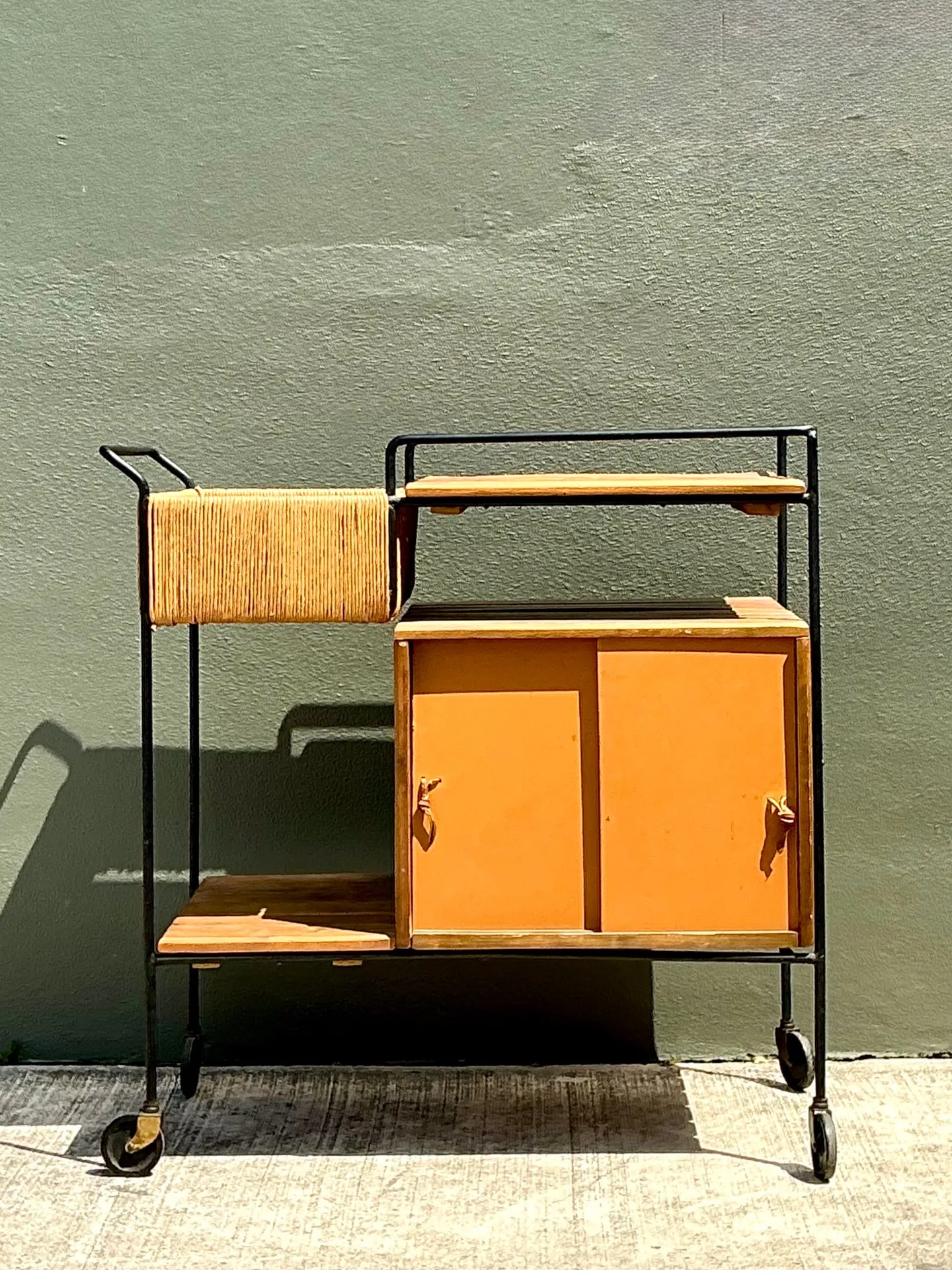 Vintage Mid-Century Modern Bar Cart — additional photo 1