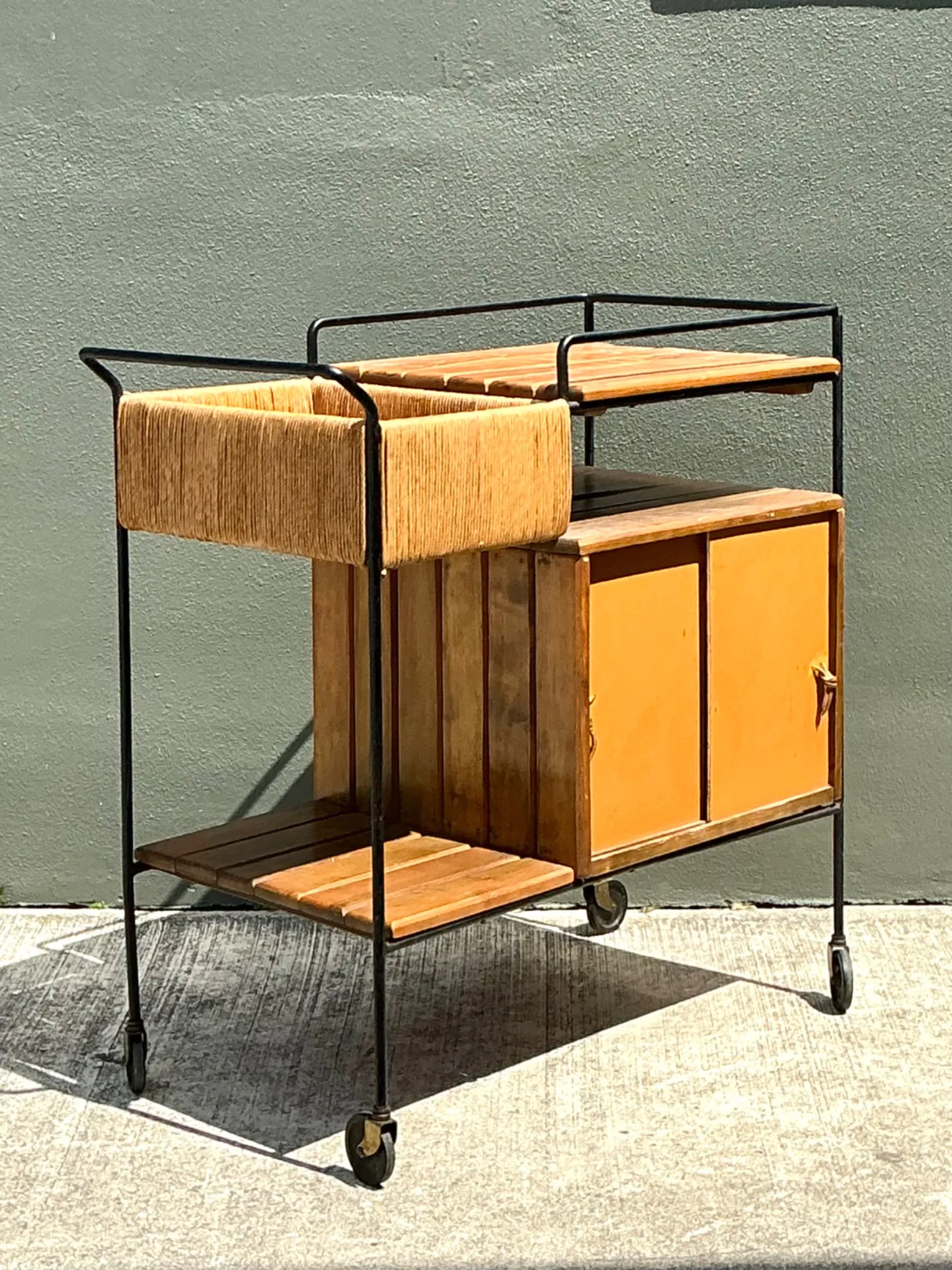 Vintage Mid-Century Modern Bar Cart — additional photo 4