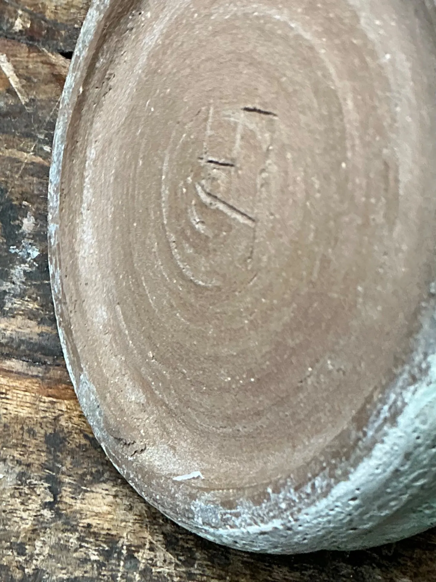 Vintage Textured Green Ceramic Vase — additional photo 1