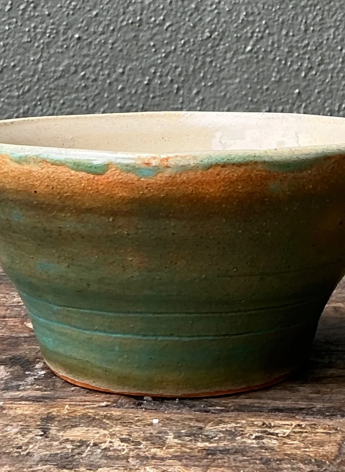 Vintage Studio Pottery Green Bowl — additional photo 8