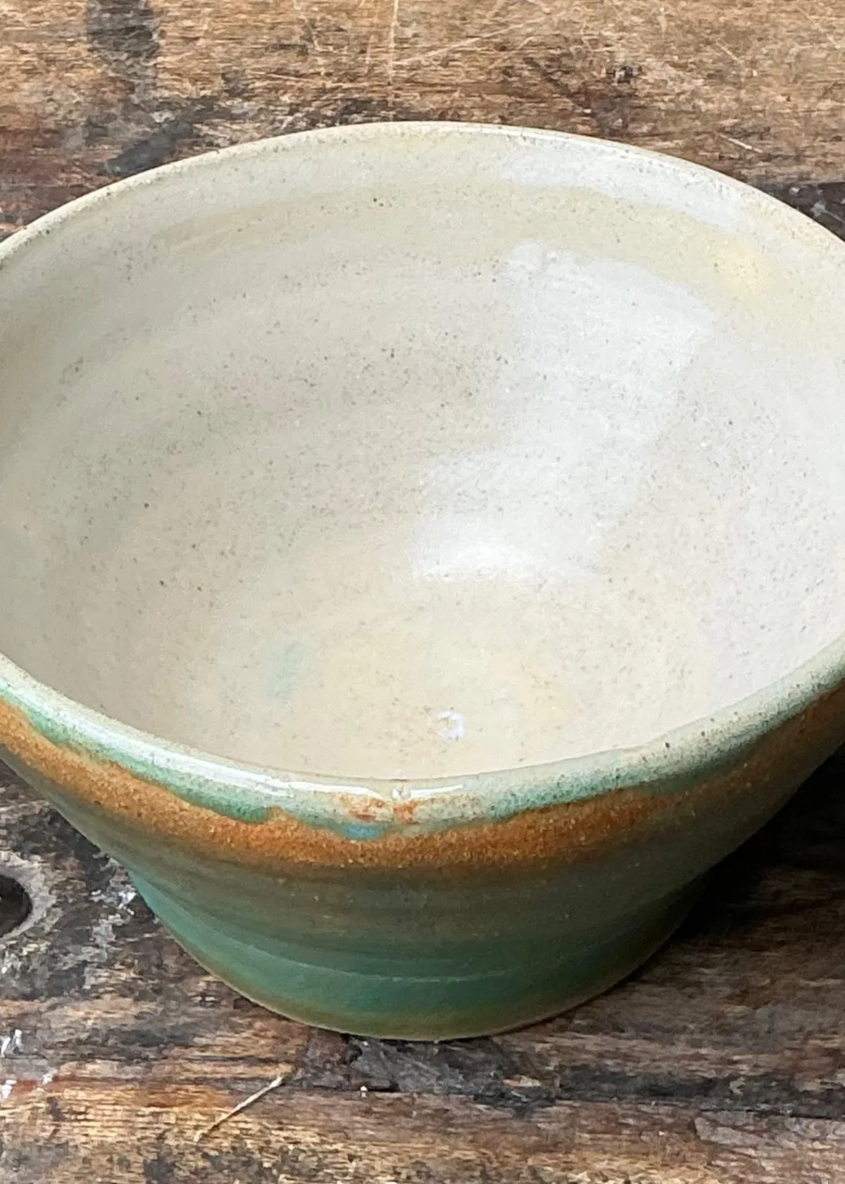 Vintage Studio Pottery Green Bowl — additional photo 5