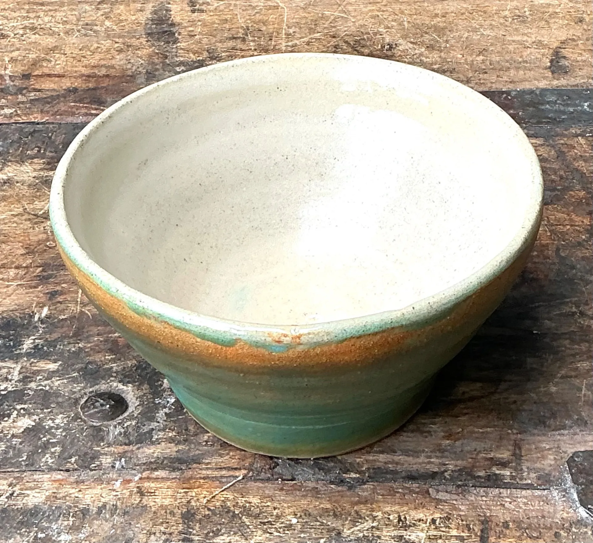 Vintage Studio Pottery Green Bowl — additional photo 6