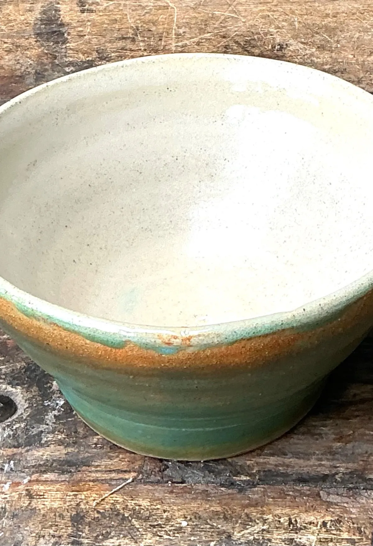 Vintage Studio Pottery Green Bowl — additional photo 6