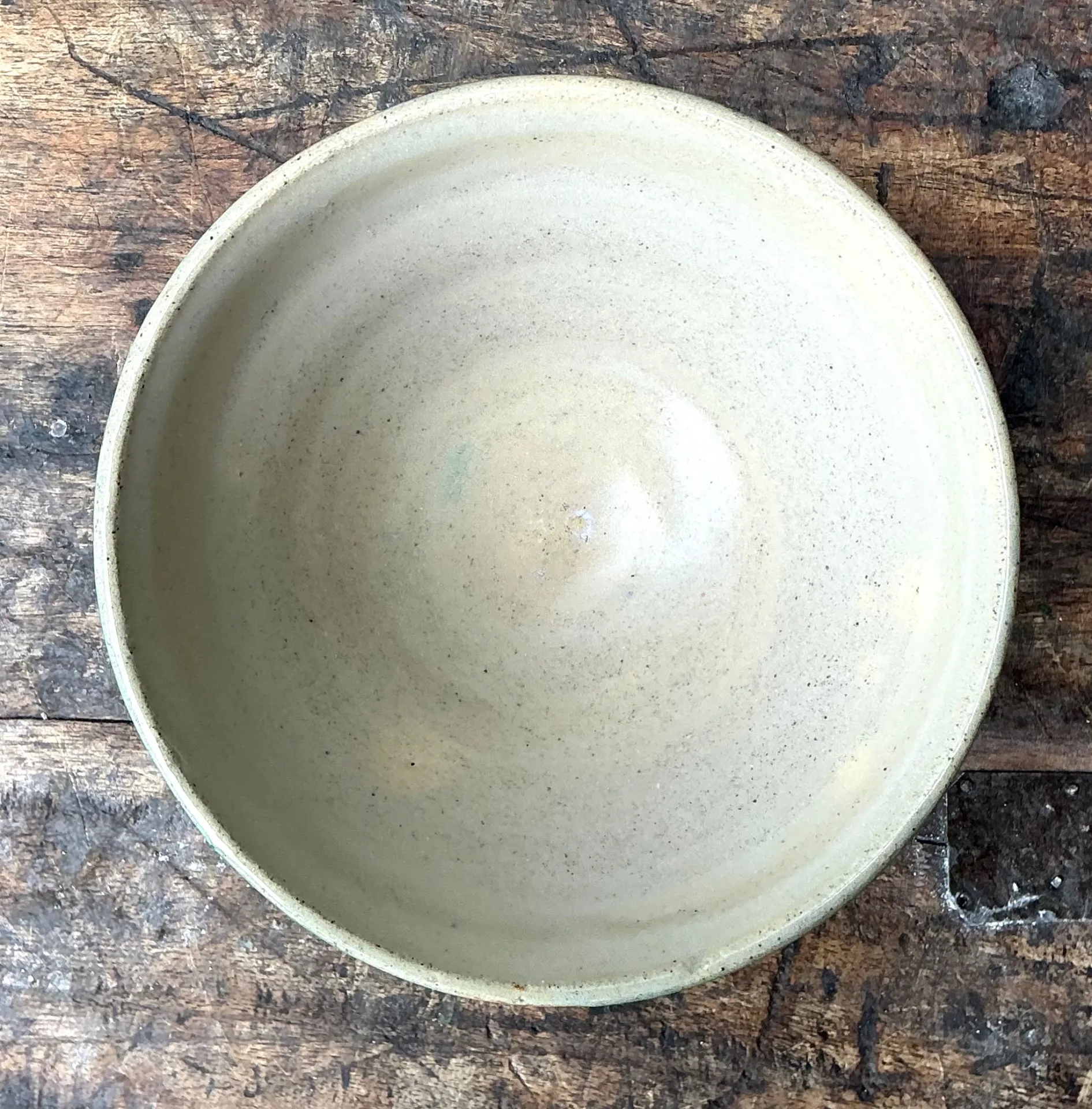 Vintage Studio Pottery Green Bowl — additional photo 1