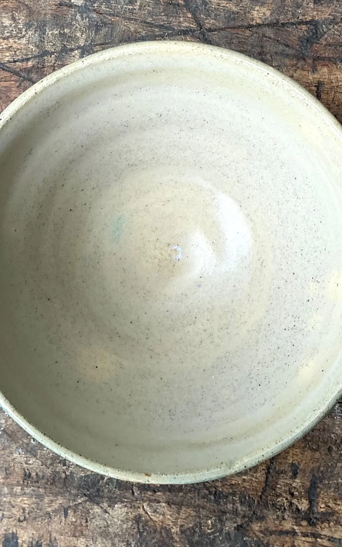 Vintage Studio Pottery Green Bowl — additional photo 2