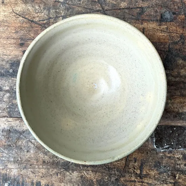 Vintage Studio Pottery Green Bowl — additional photo 2
