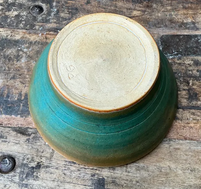 Vintage Studio Pottery Green Bowl — additional photo 4