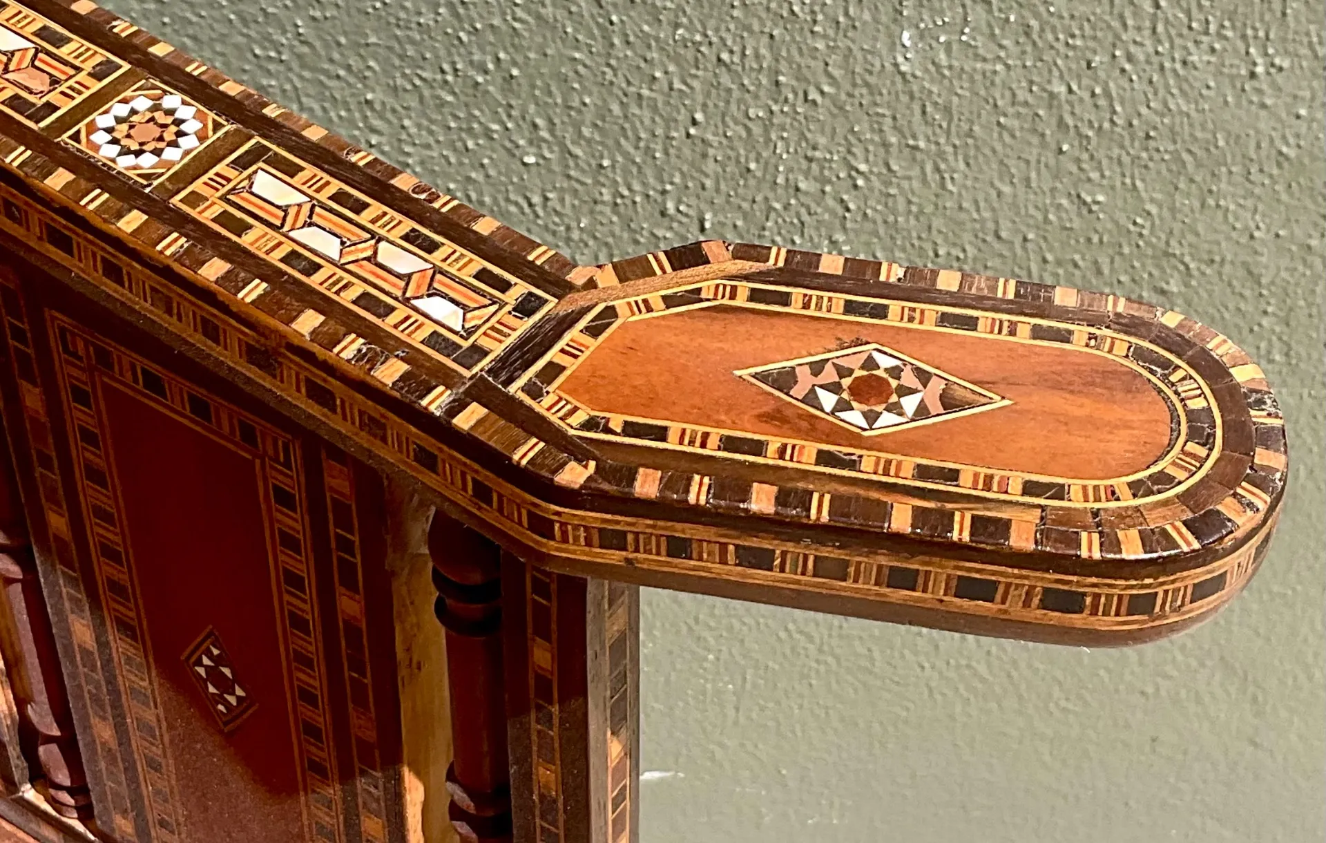 Vintage Syrian Inlaid Wood Chairs - A Pair — additional photo 8