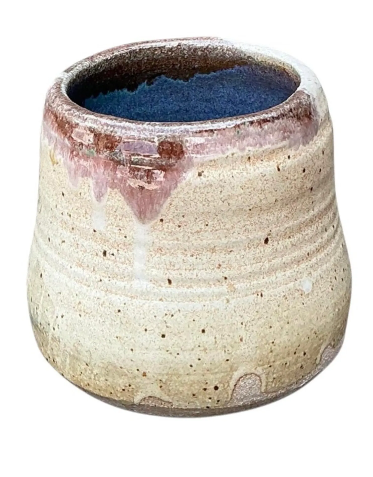 Vintage Original Studio Pottery Vase - Pottery, 5W x 4.75H — additional photo 3