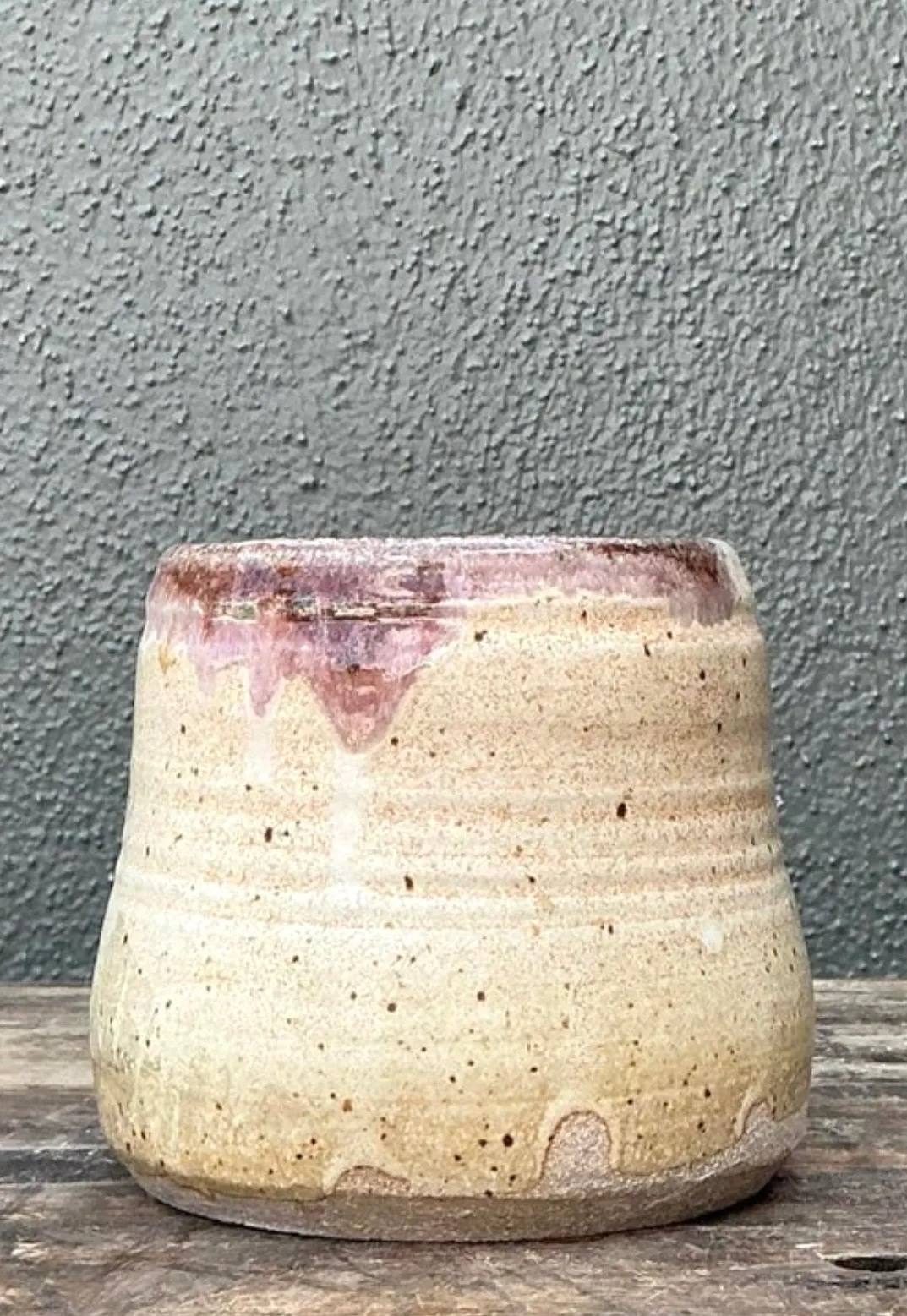 Vintage Original Studio Pottery Vase - Pottery, 5W x 4.75H — additional photo 1