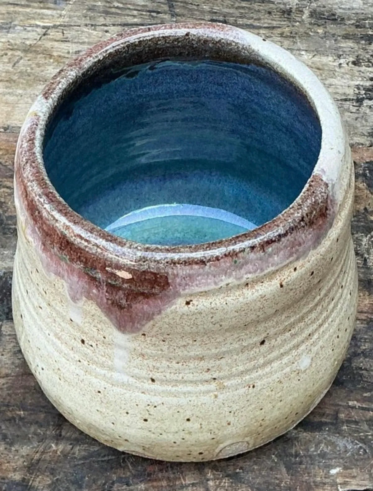 Vintage Original Studio Pottery Vase - Pottery, 5W x 4.75H — additional photo 8