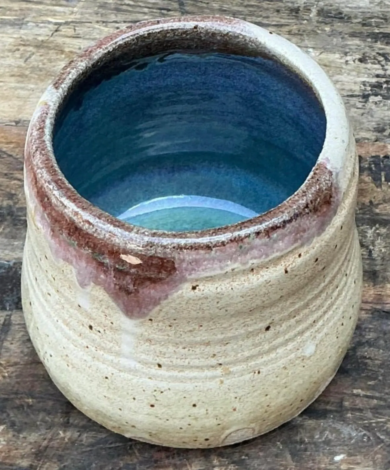 Vintage Original Studio Pottery Vase - Pottery, 5W x 4.75H — additional photo 7