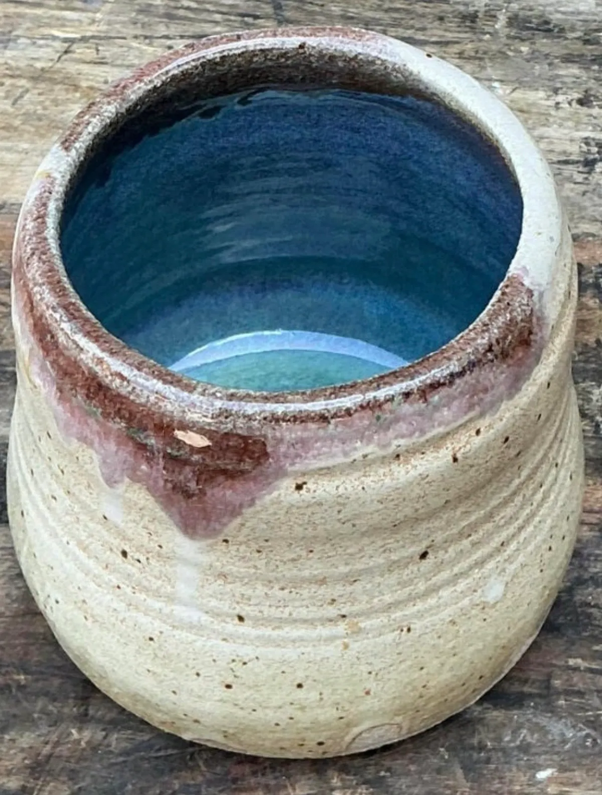 Vintage Original Studio Pottery Vase - Pottery, 5W x 4.75H — additional photo 6