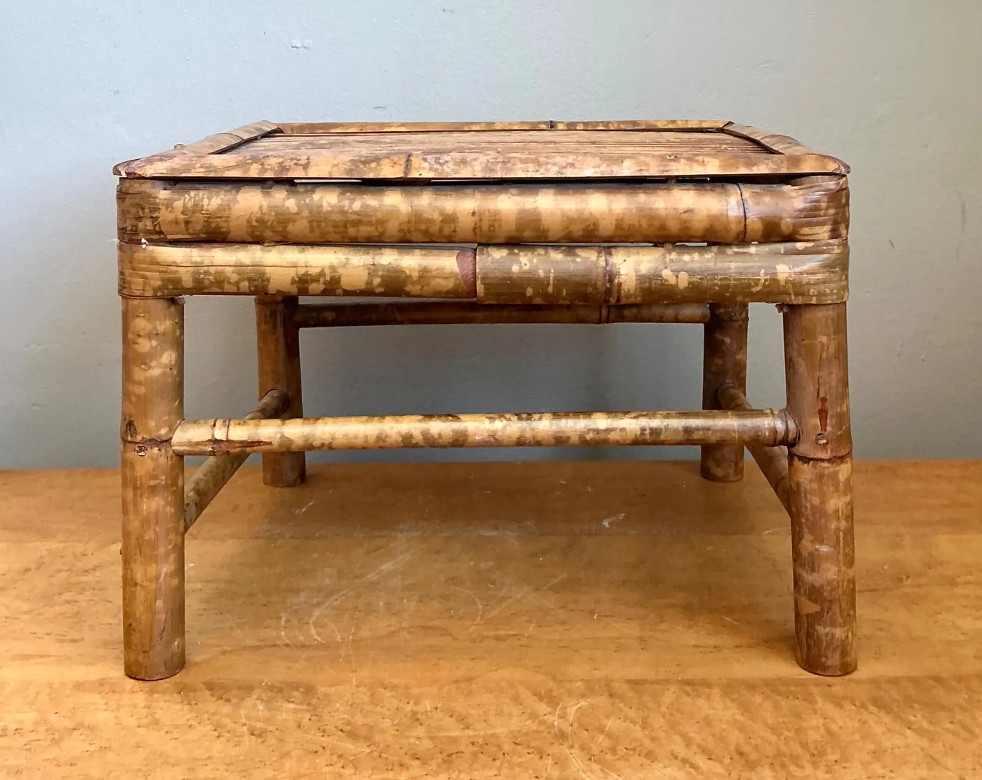 Vintage Rattan Accent Table — additional photo 8