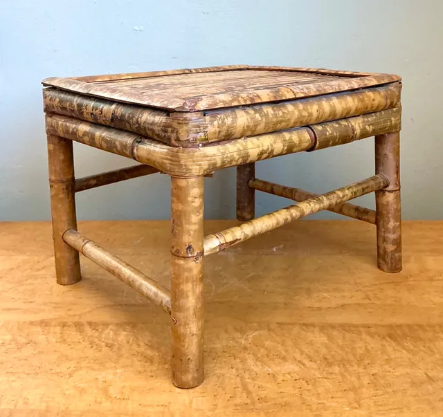 Vintage Rattan Accent Table — additional photo 6