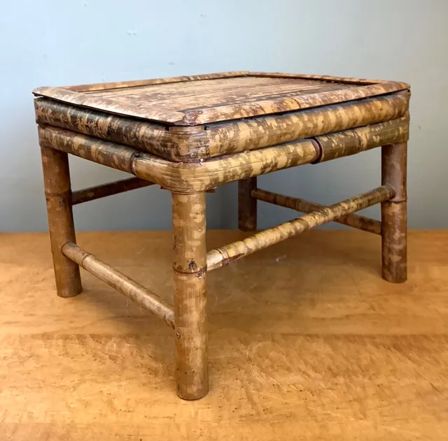 Vintage Rattan Accent Table — additional photo 5