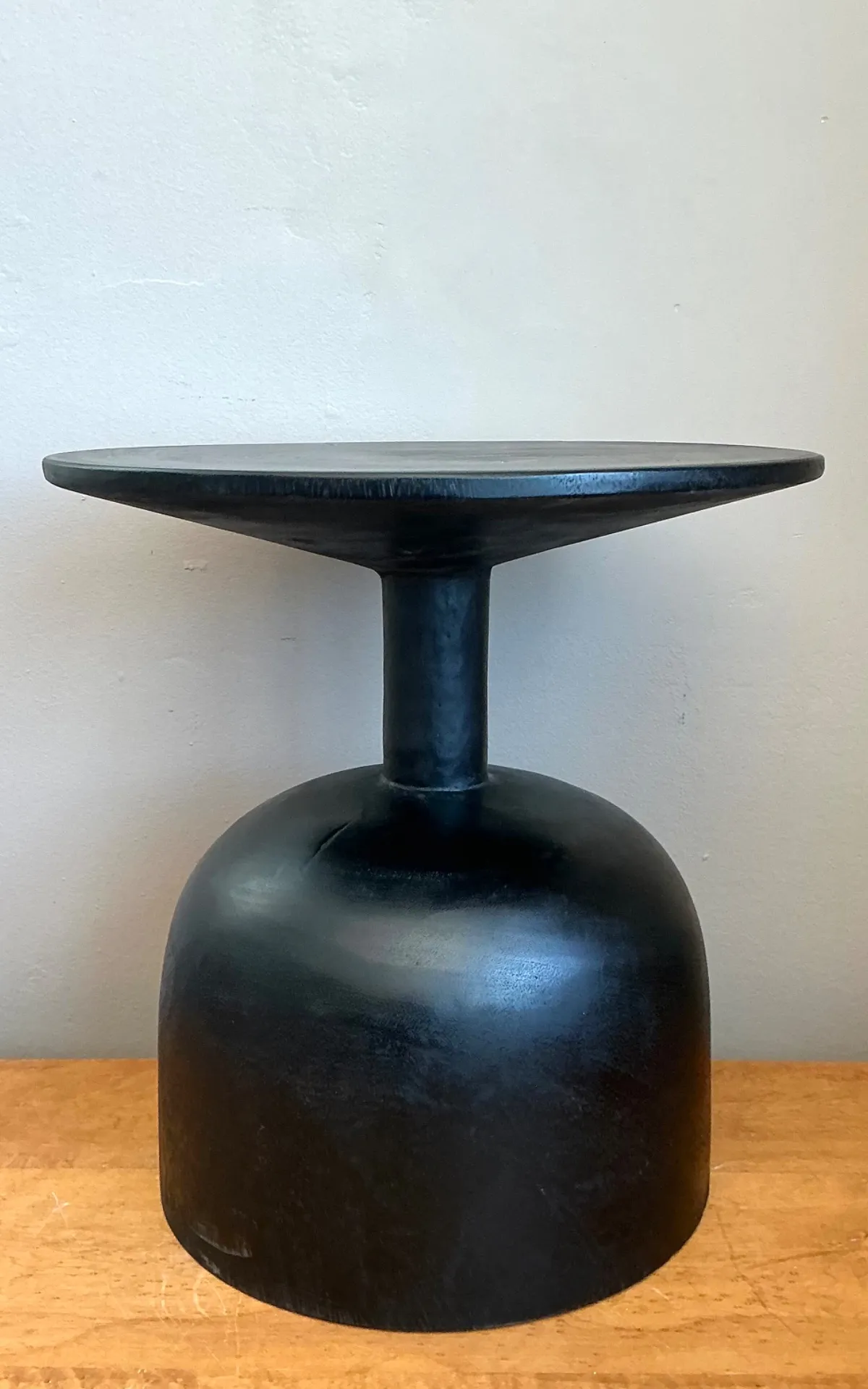 Vintage Modernist Black Wood Accent Table — additional photo 8