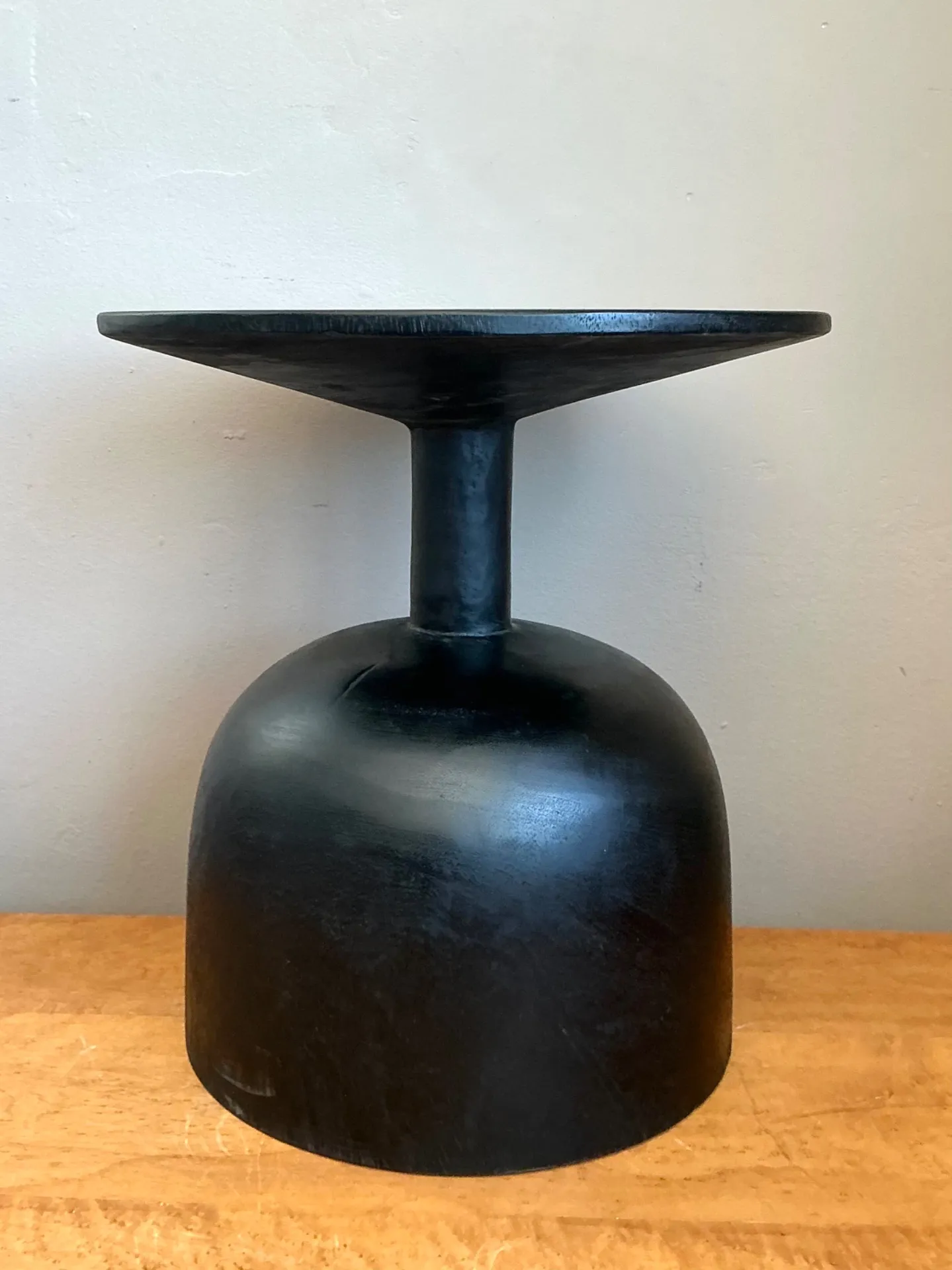 Vintage Modernist Black Wood Accent Table — additional photo 6