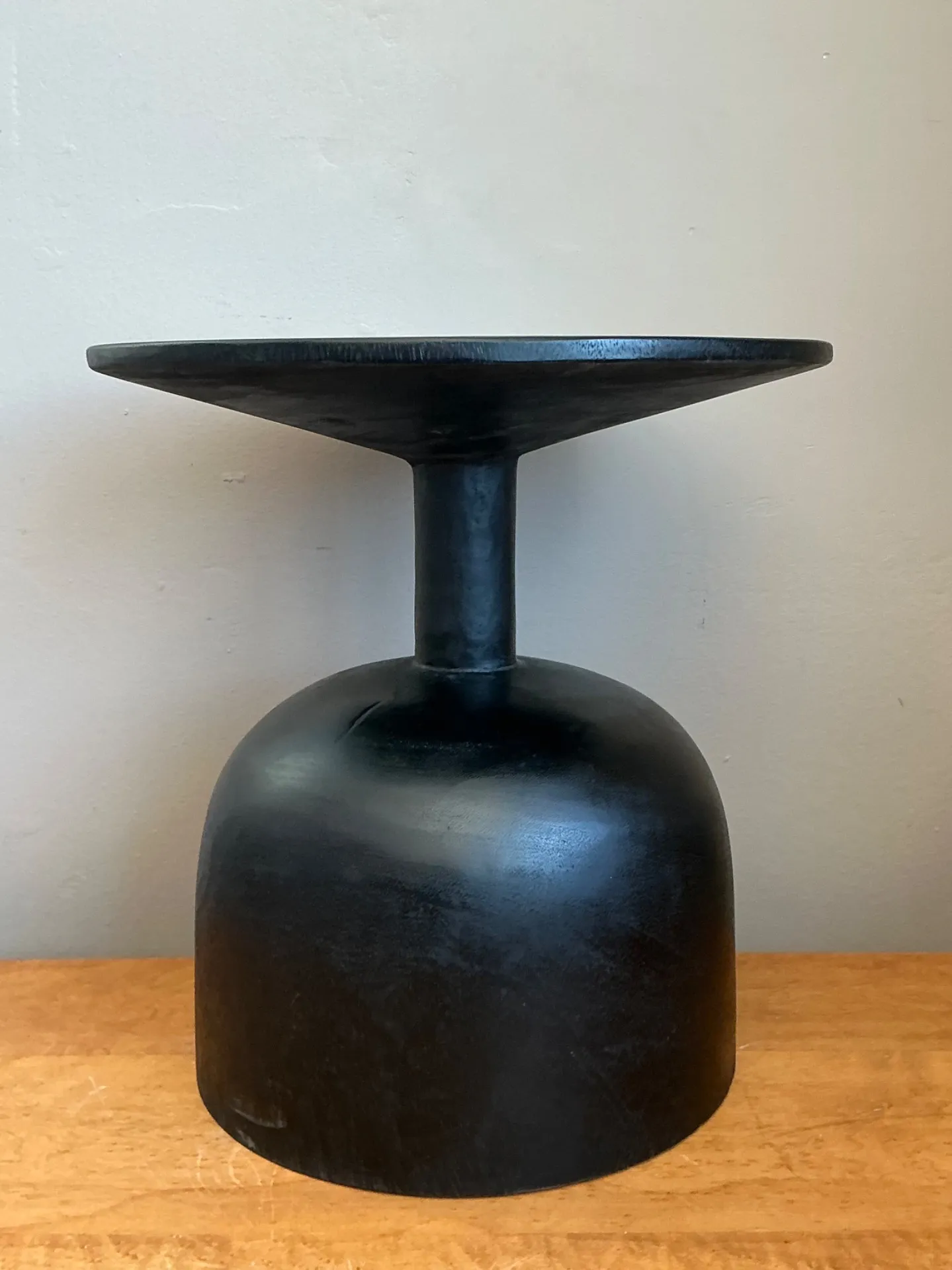 Vintage Modernist Black Wood Accent Table — additional photo 4