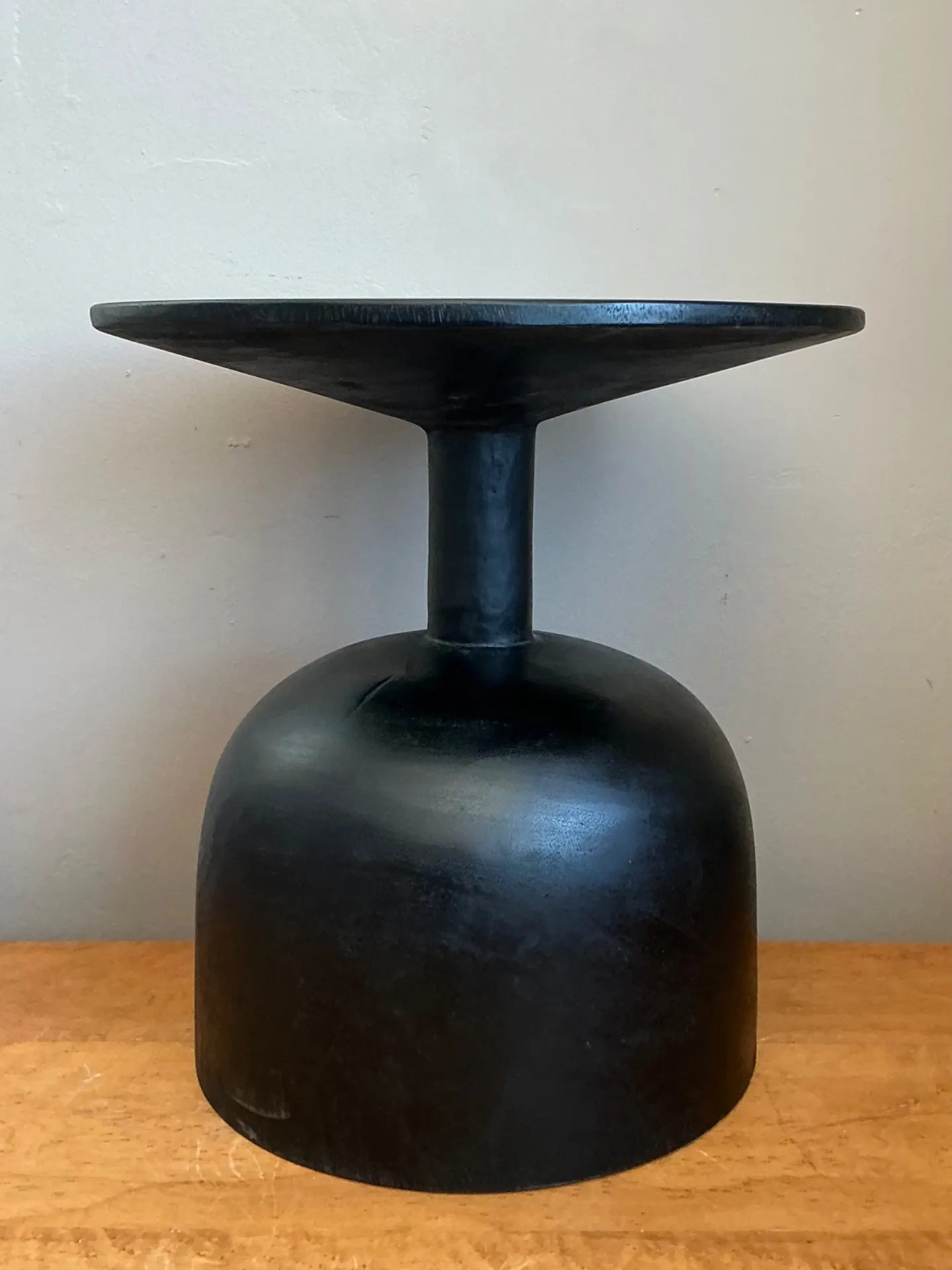Vintage Modernist Black Wood Accent Table — additional photo 7