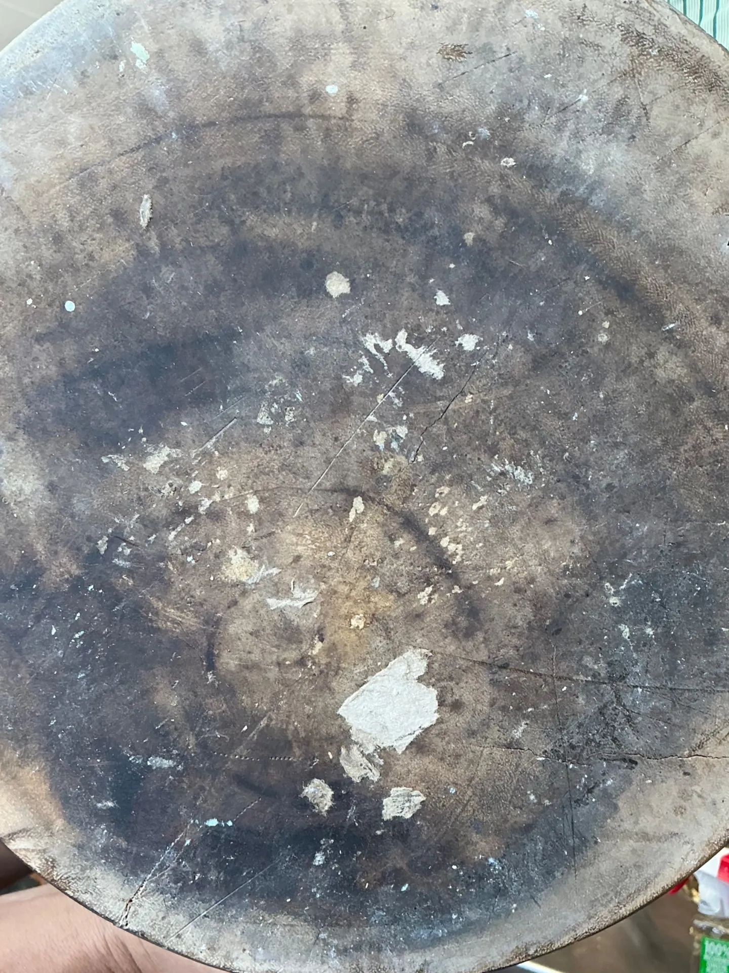 Vintage Modernist Black Wood Accent Table — additional photo 1