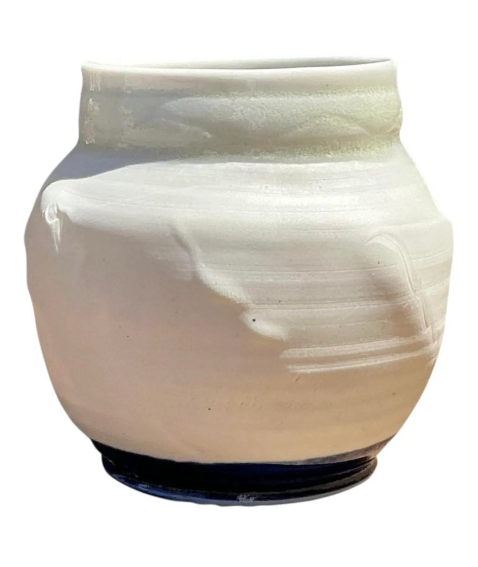 Vintage Original Studio Pottery Vase - Pottery, 3.75W x 3.75H — additional photo 4